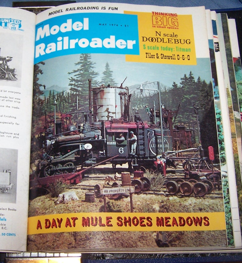 Model Railroader Magazines From the 1970s Vintage Railroad Etsy