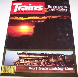 TRAINS Railroad Magazines ~ From the 1980s ~ Vintage Railroad ~ Train Magazine ~ 5 Different ones to choose from ~ 1b