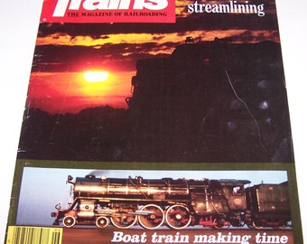 TRAINS Railroad Magazines ~ From the 1980s ~ Vintage Railroad ~ Train Magazine ~ 5 Different ones to choose from ~ 1b