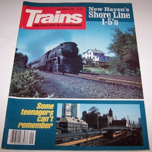 TRAINS Railroad Magazines ~ From the 1980s ~ Vintage Railroad ~ Train Magazine ~ 5 Different ones to choose from ~ 1
