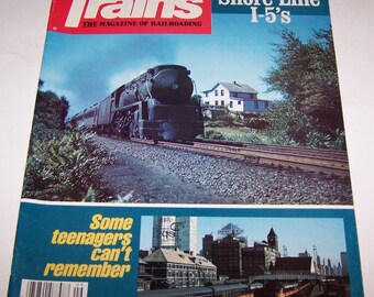 TRAINS Railroad Magazines ~ From the 1980s ~ Vintage Railroad ~ Train Magazine ~ 5 Different ones to choose from ~ 1