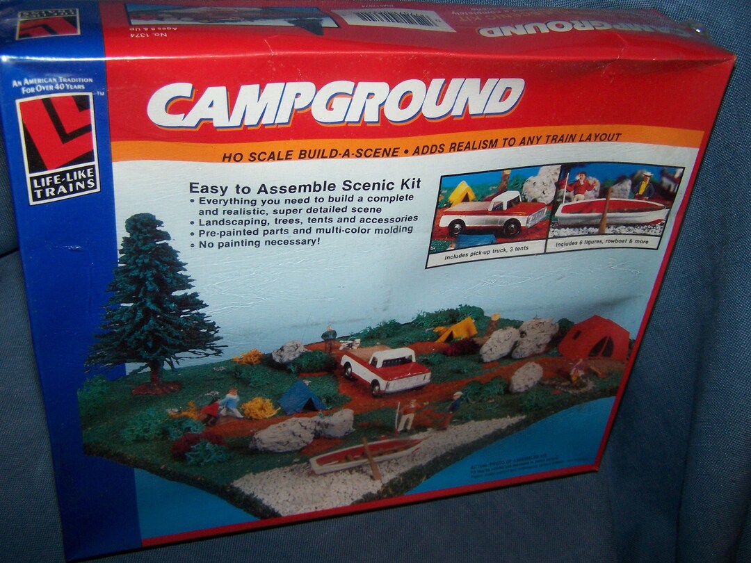 Campground Scenic Kit - Life-like Trains - Model #1374 - HO Scale ...