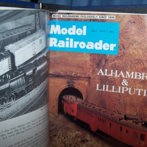 1973 - Model Railroader Magazines - Complete 1973 Year includes All 12 Magazines plus the Official Blue Binder