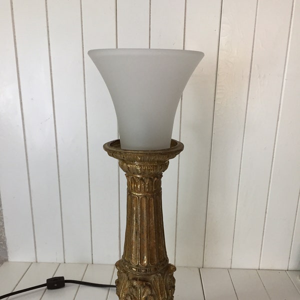 Torchiere Lamp, Votive Style Lamp, Boudoir Lamp, Table Lamp, Lamp, Accent Lamp, Vanity Lamp, Cottage Decor, Shabby Chic Decor, Gift