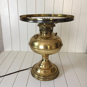 Vintage Rayo Lamp Converted Oil Lamp Base, Vintage Metal Lamp Base, Cottage Decor, Table Decor, Table Lamp, Victorian Style Lamp, Gift