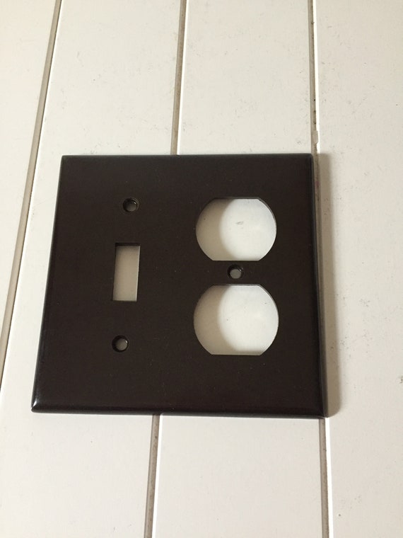 Vintage Light and Outlet Combo Plate Light and Outlet Combo Etsy