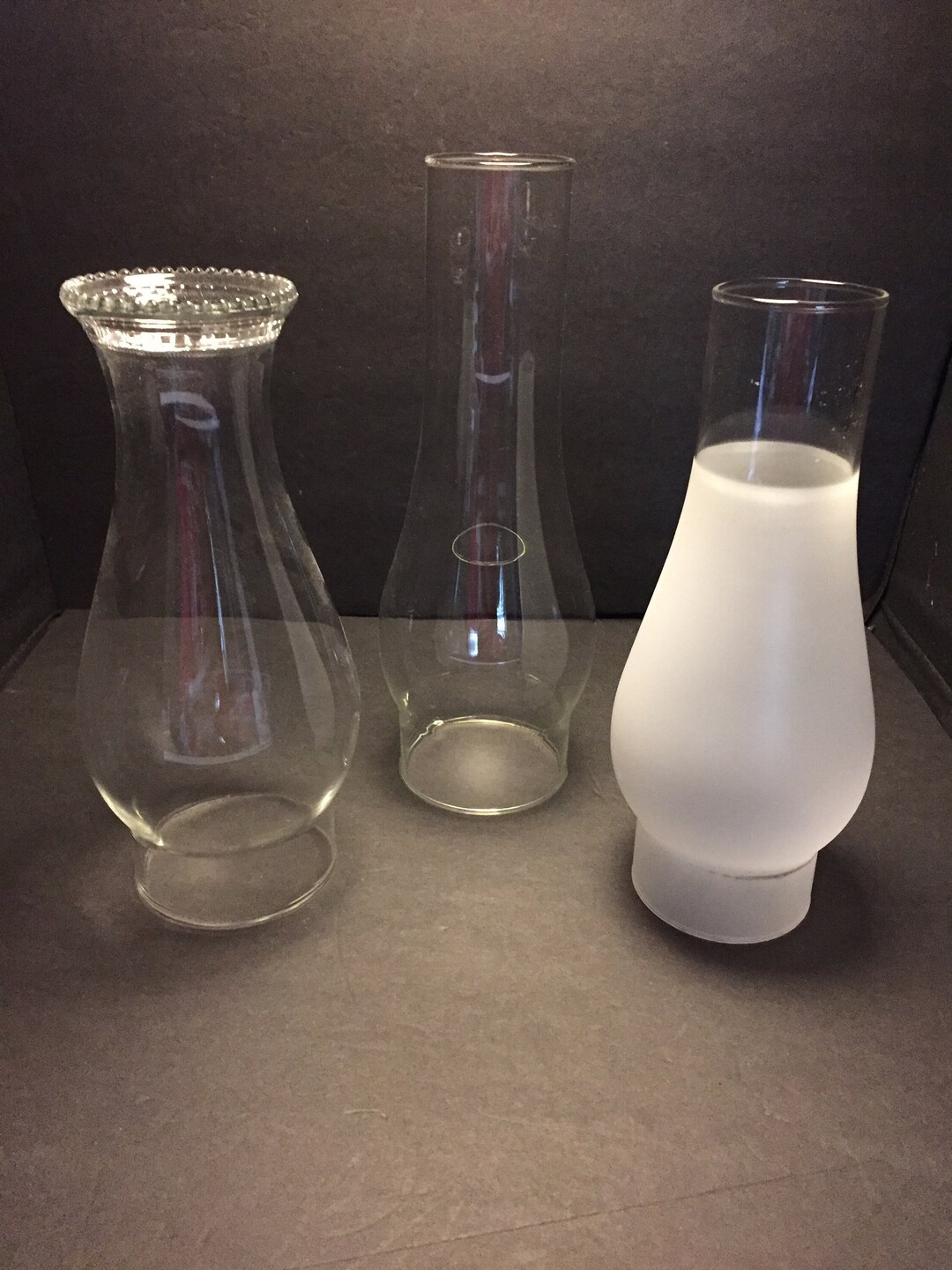 Vintage Oil Lamp Chimney Replacement Glass Chimney Glass Etsy