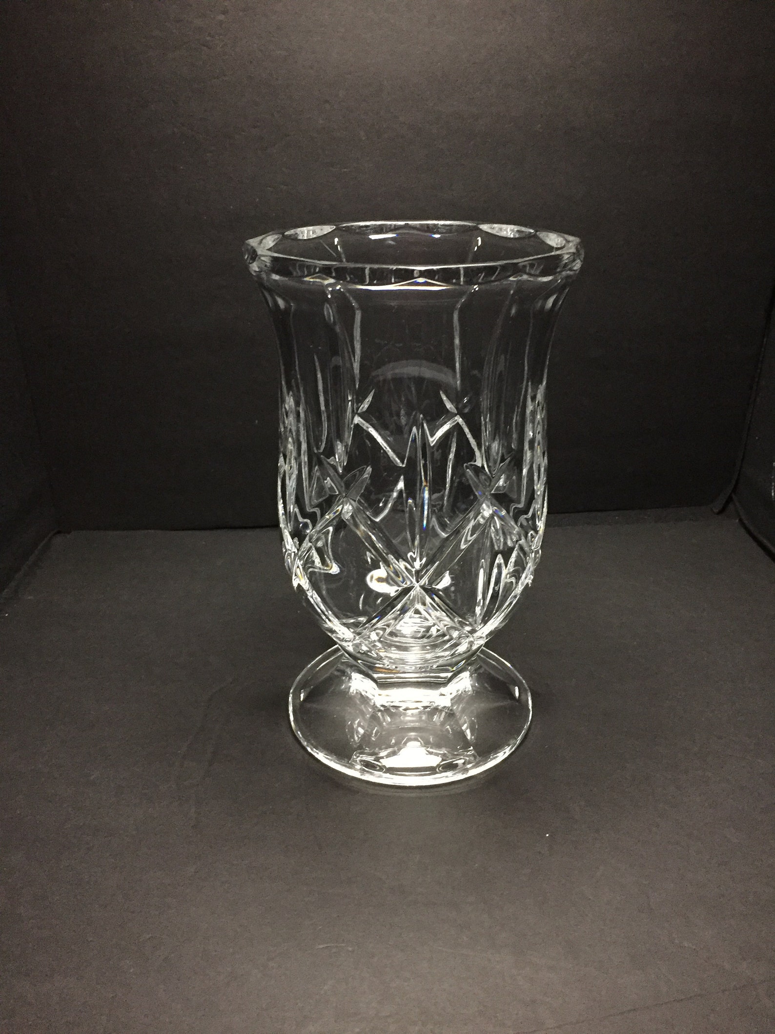 Vintage Lead Crystal Candle Holder or Vase Wedding Decor Etsy
