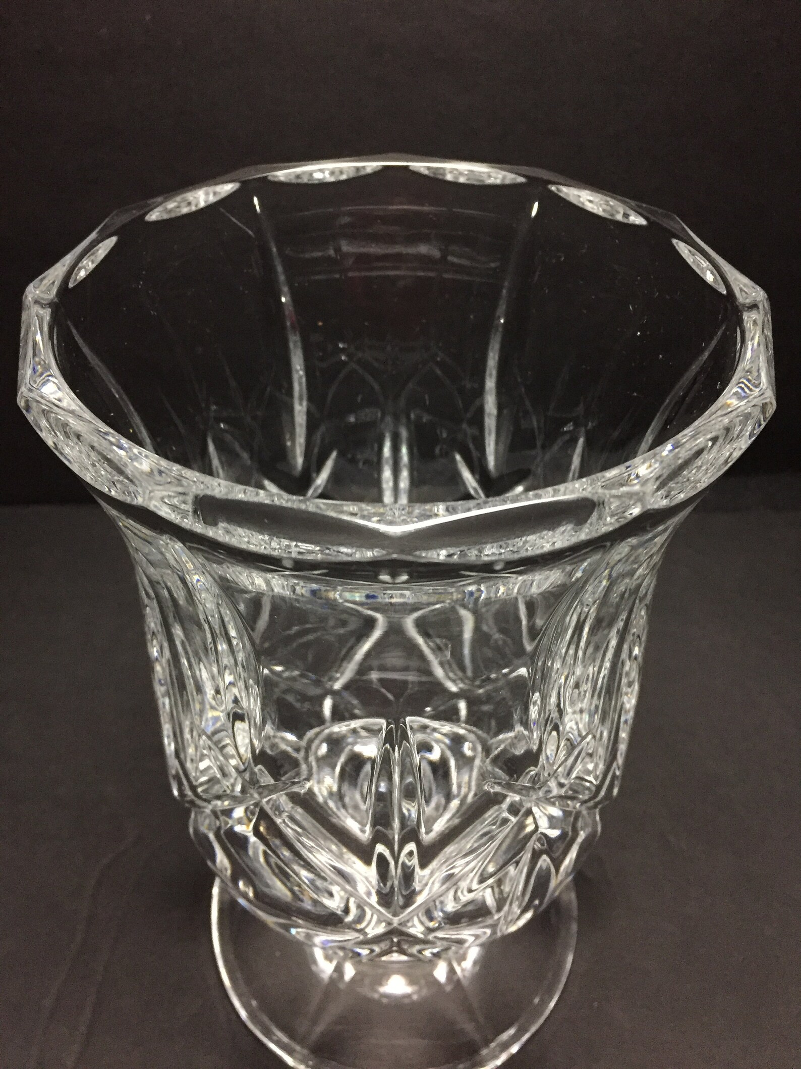 Vintage Lead Crystal Candle Holder or Vase Wedding Decor Etsy