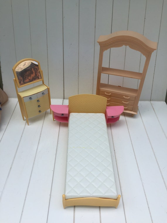 3pc Barbie Bedroom Set Doll Furniture Doll Decor Barbie - Etsy