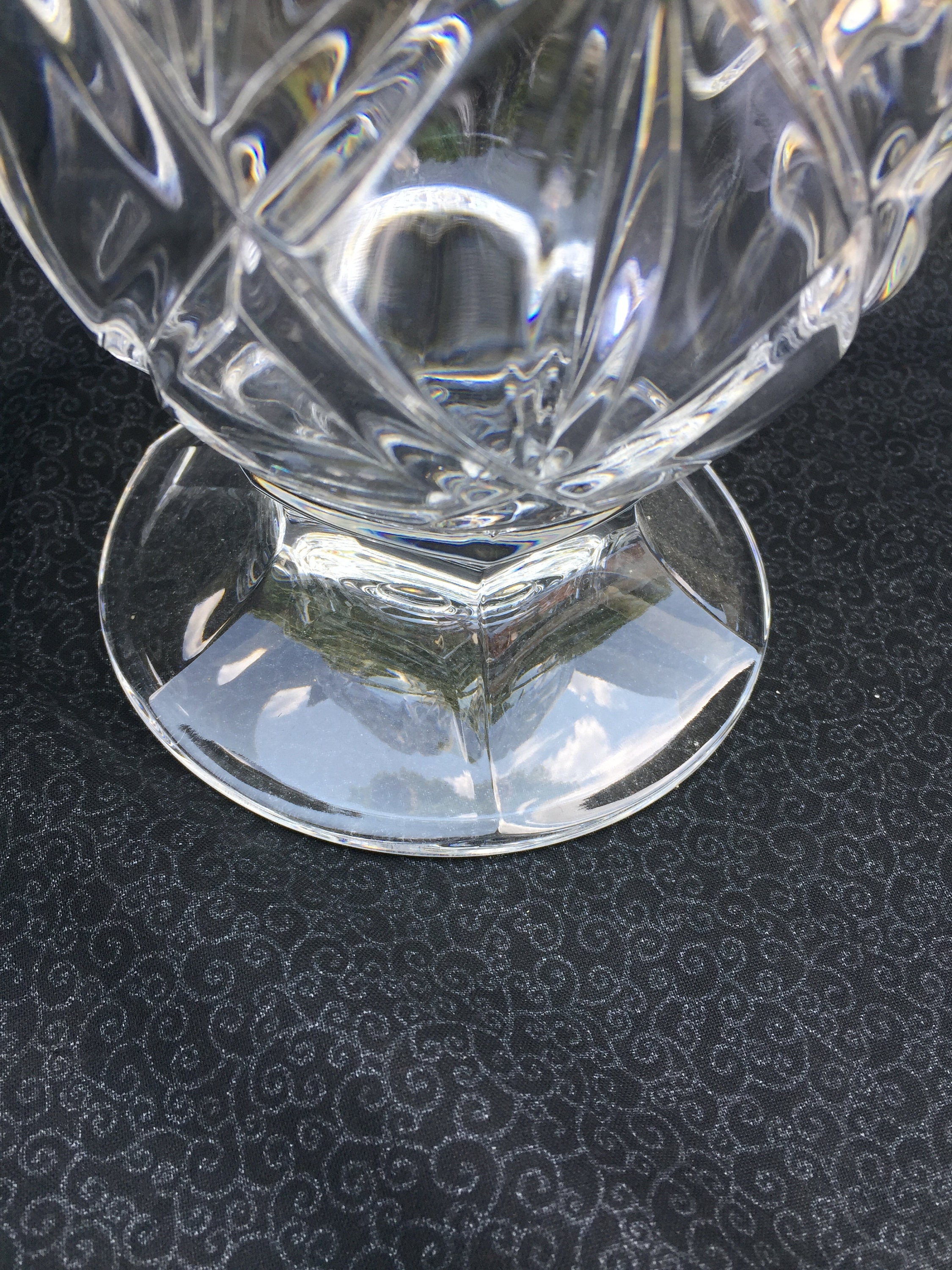 Vintage Lead Crystal Candle Holder or Vase Wedding Decor Etsy