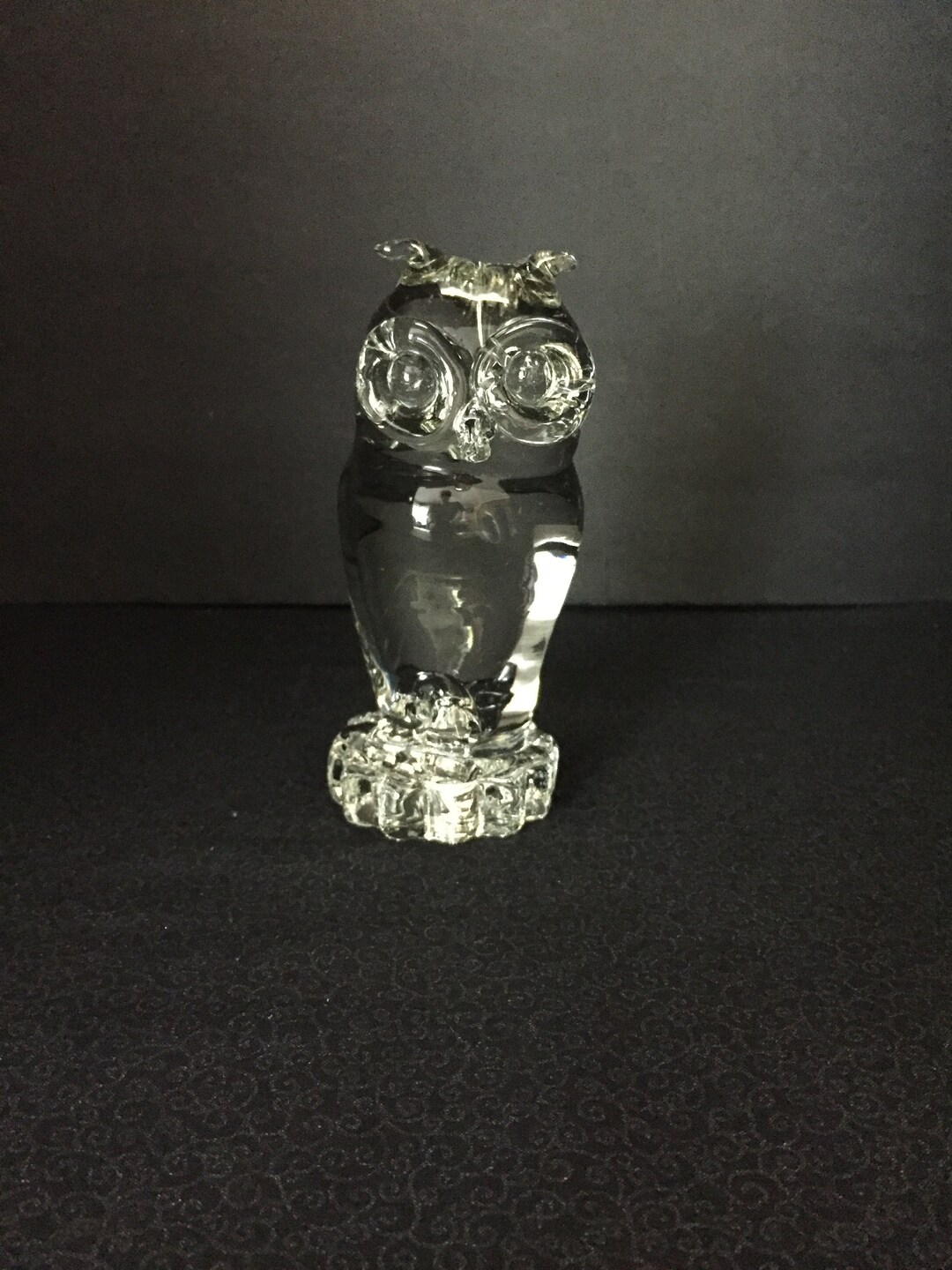 Vintage Glass Owl Figurine, Vintage Owl Figurine, Wedding Gift, Owl