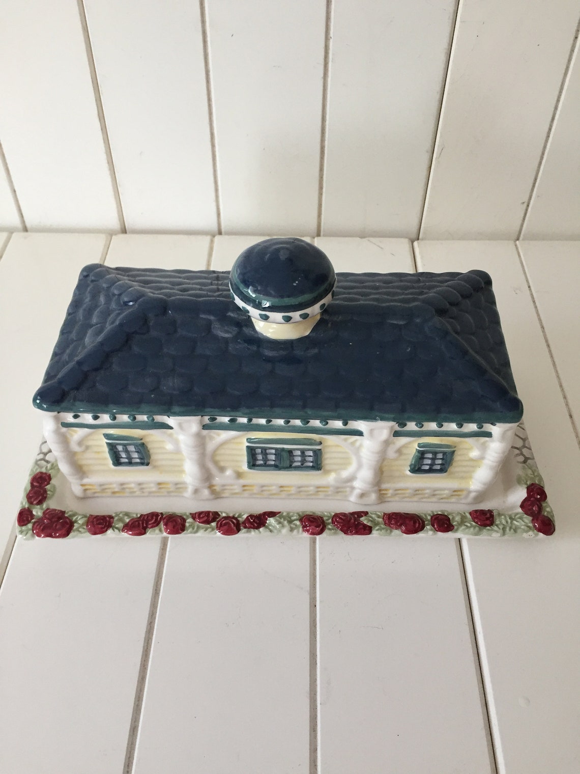 Cracker Barrel Butter Dish House Butter Dish Table Decor Etsy
