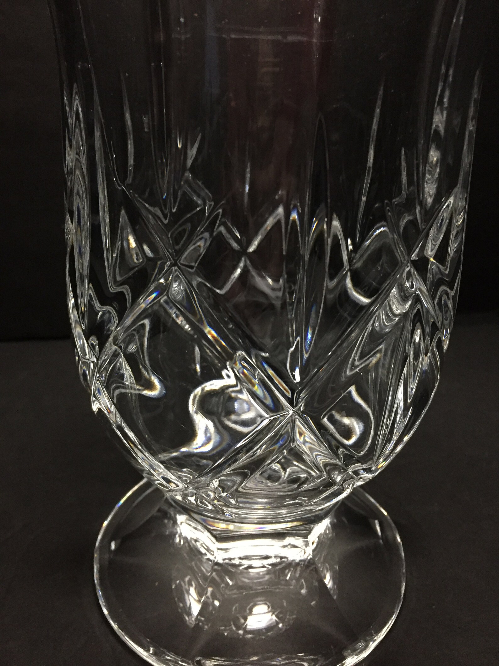 Vintage Lead Crystal Candle Holder or Vase Wedding Decor Etsy