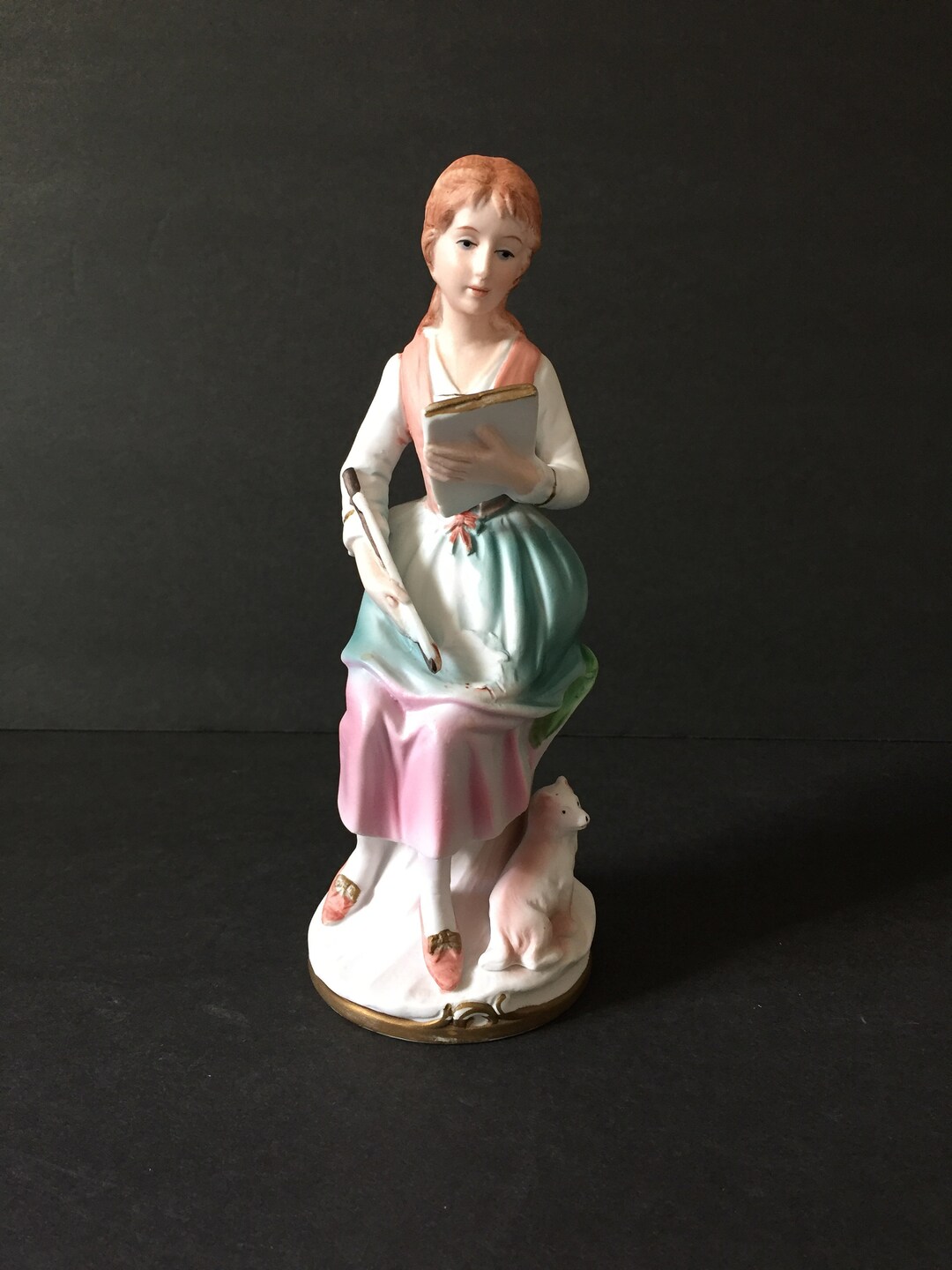 Vintage Music Teacher Figurine Table Decor Classroom Decor Etsy Nederland