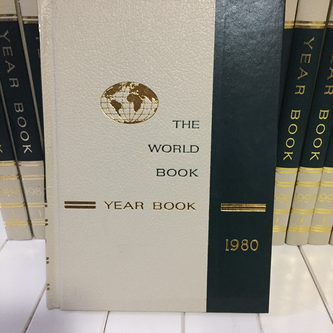 The World Book Year Book Office Decor Desk Decor Etsy
