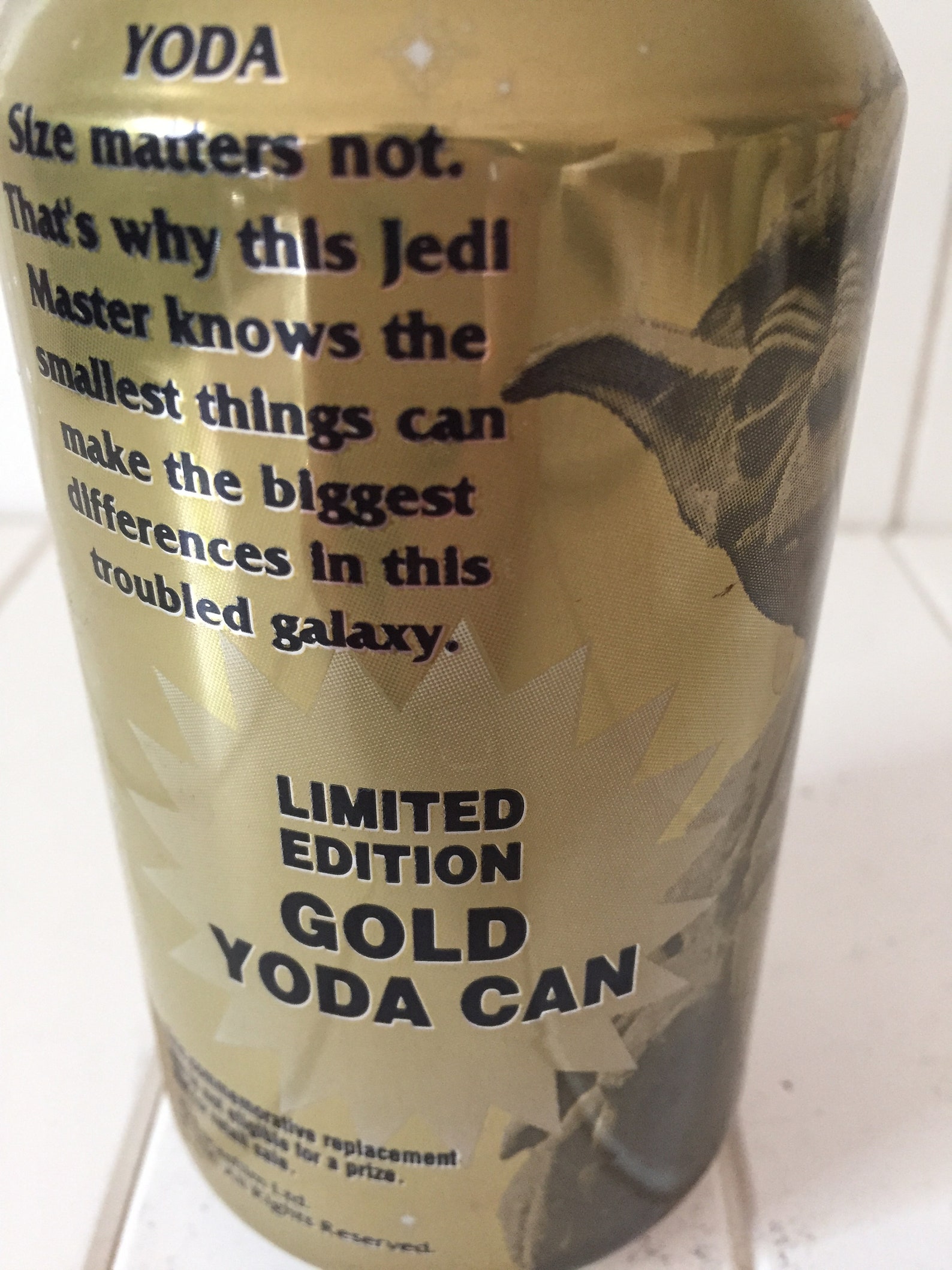 gold yoda pepsi can value