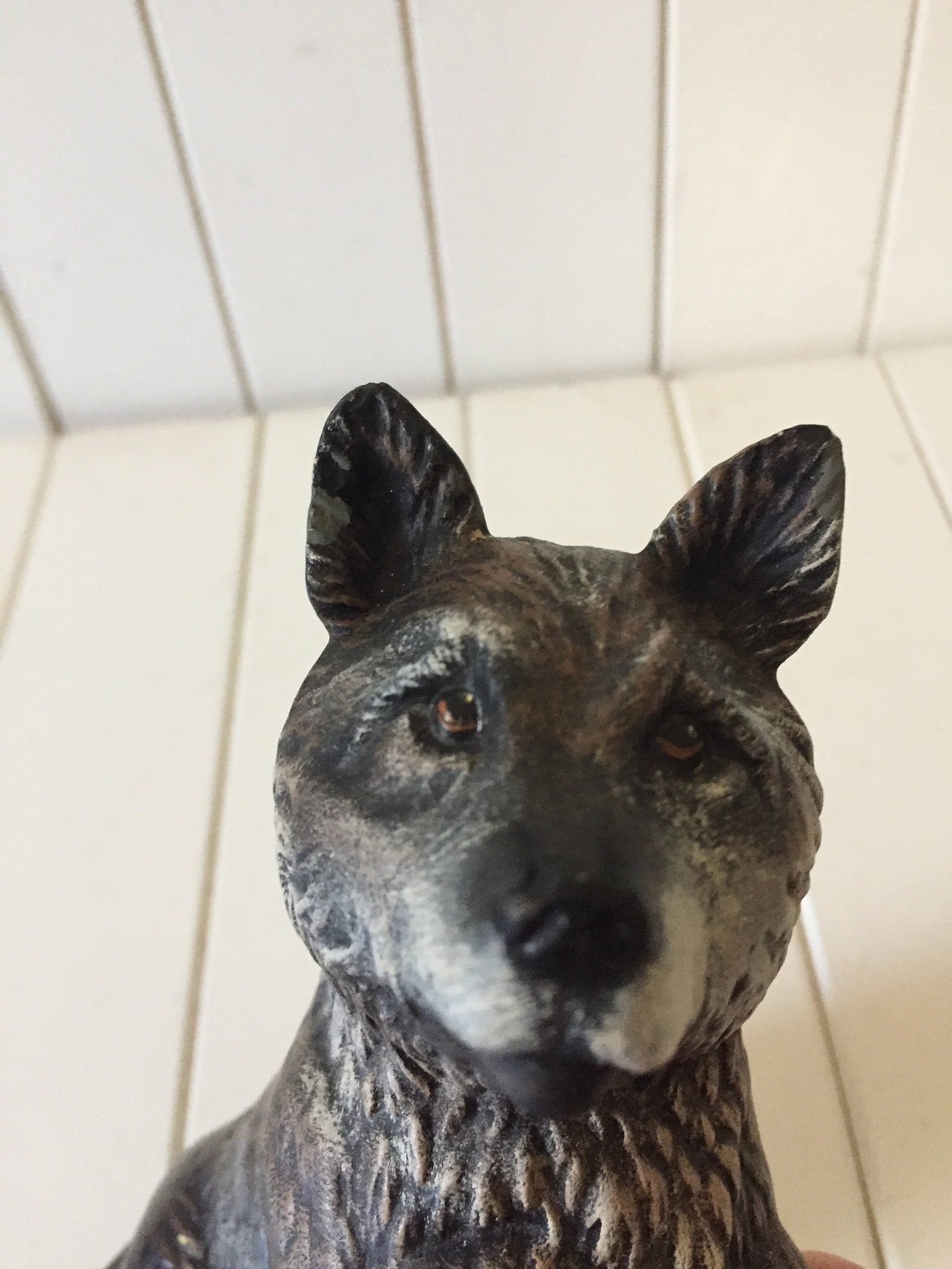 Wolf Figurine Wolf Pouncing Figurine Wolf In Action Etsy