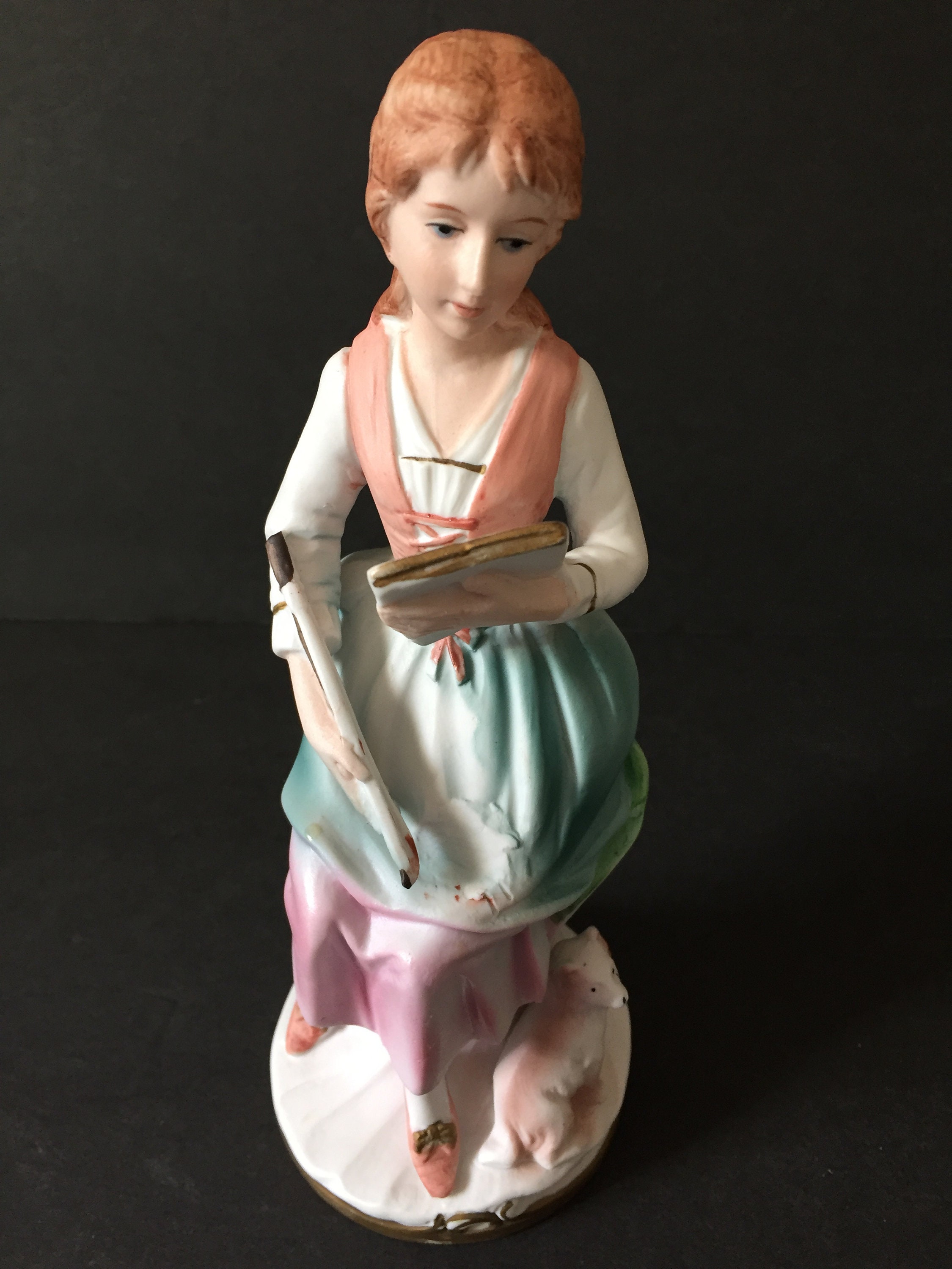 Vintage Music Teacher Figurine Table Decor Classroom Decor Etsy