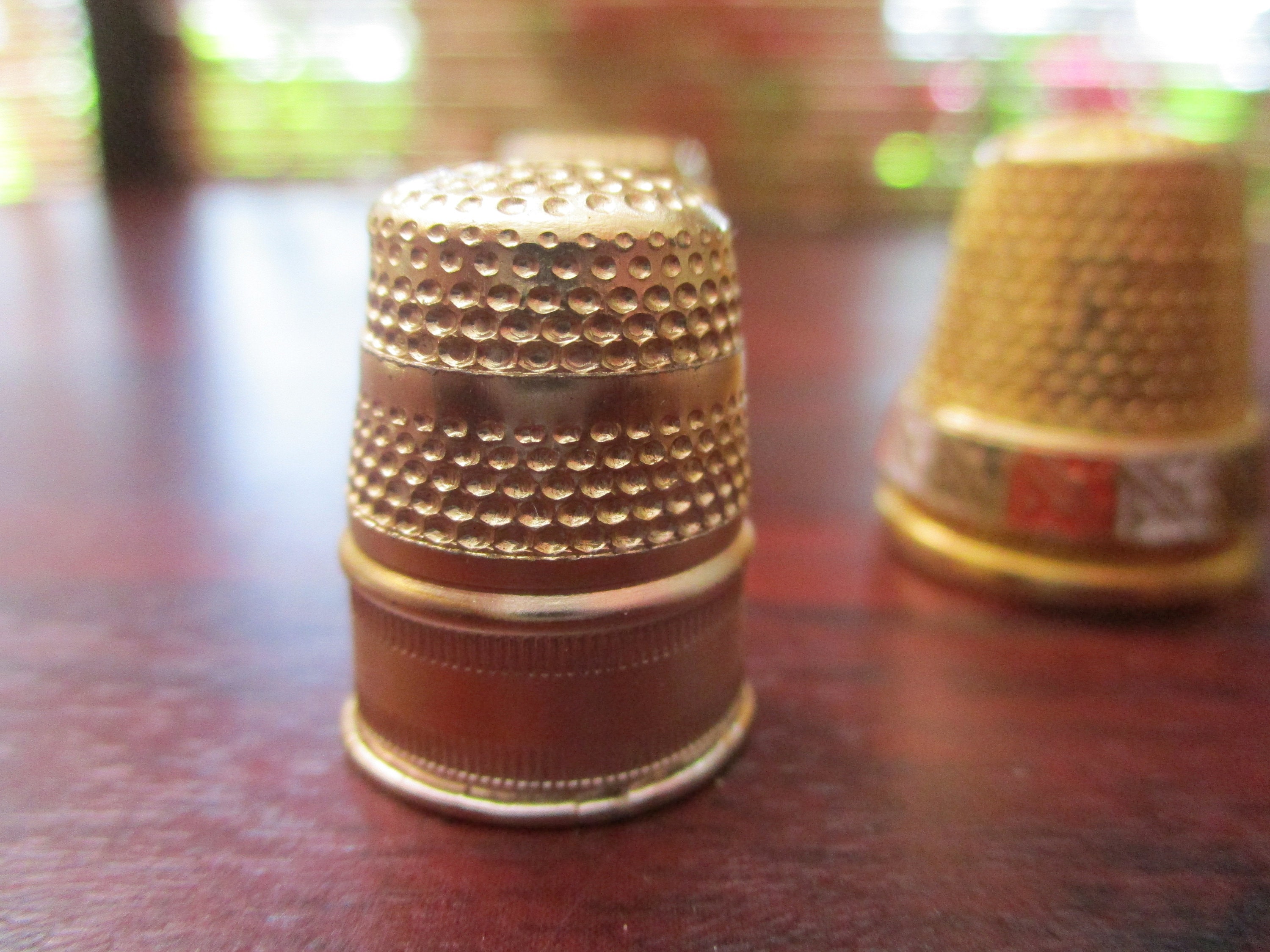 Metal Collectors Decorative Thimbles Holiday Souviniers Etsy