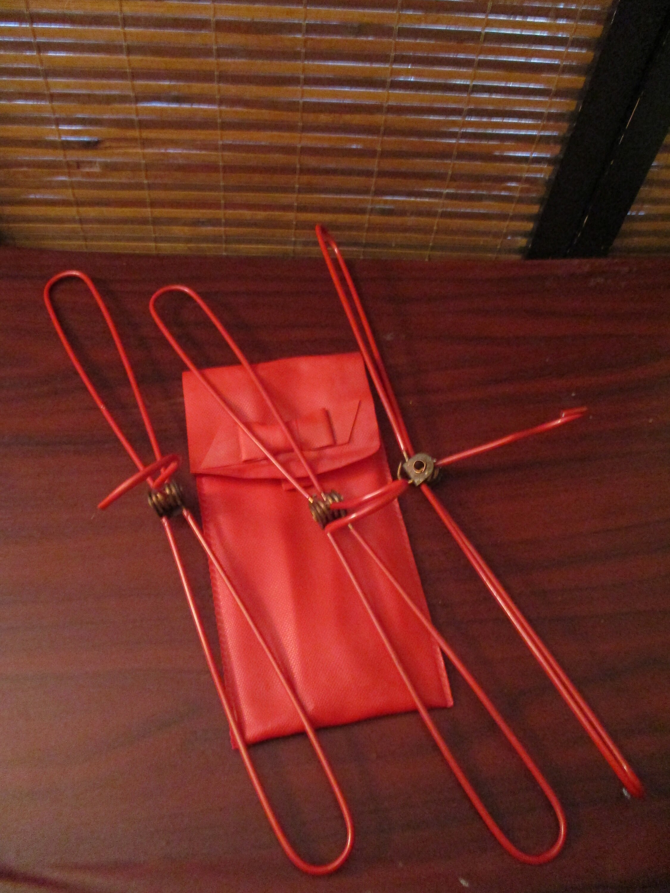 Vintage Folding Travel Coat Hangers in Red Plastic Pouch Set Etsy
