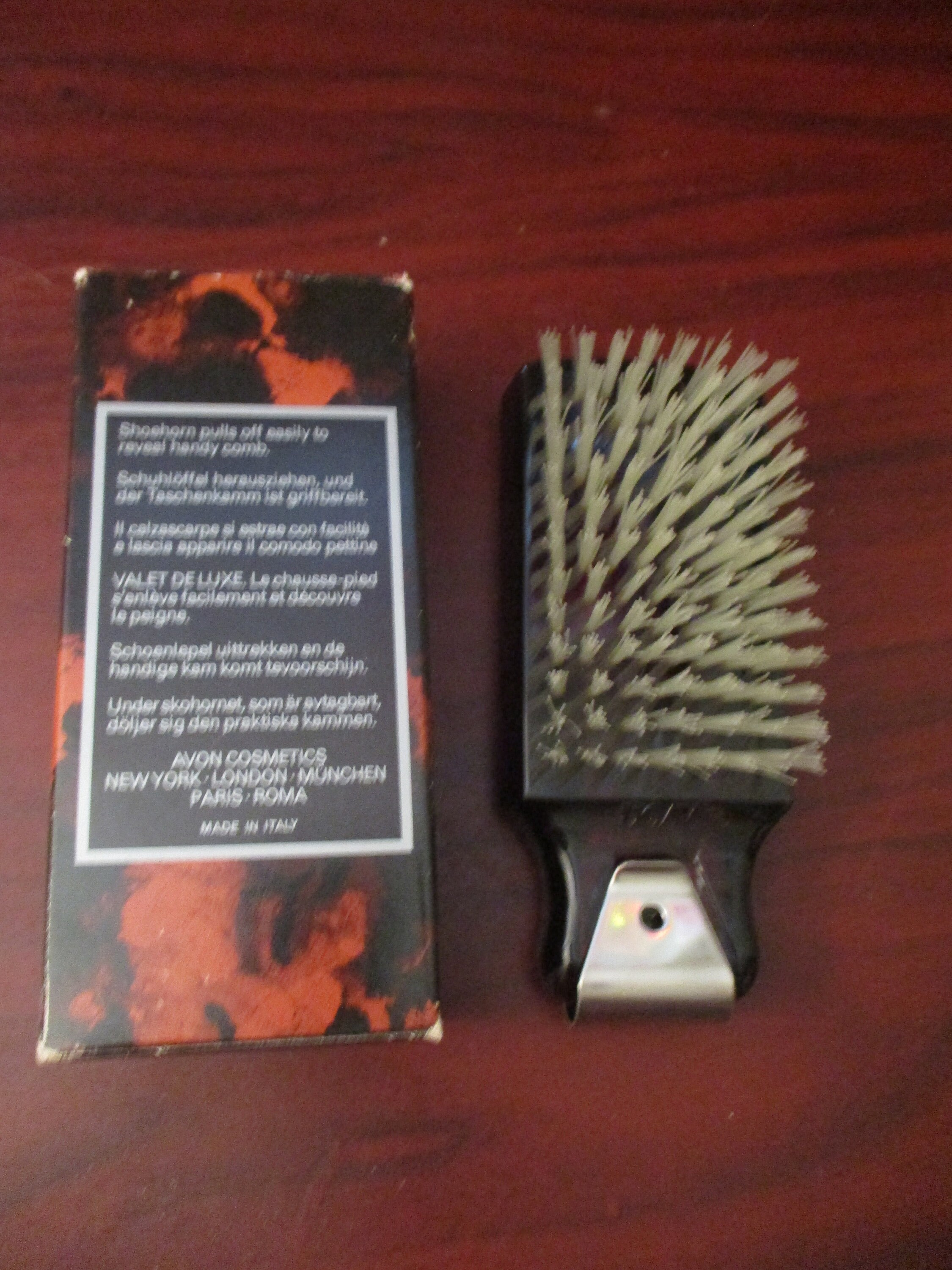 Avon Hair Brush and Shoe Horn Set 1970s - Etsy
