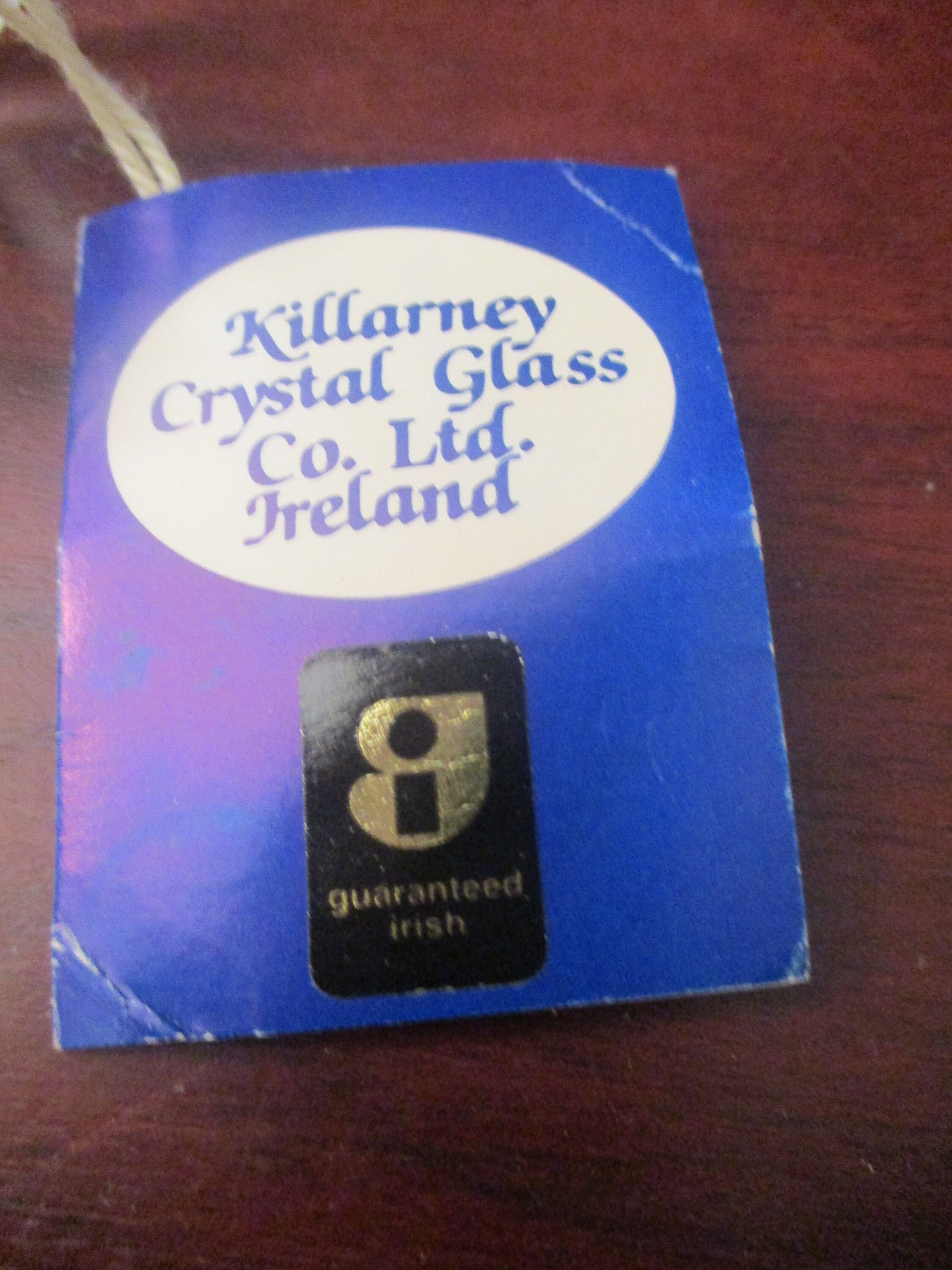 Killarney Crystal Glass Candle Holder With Gold Plate Finish Etsy