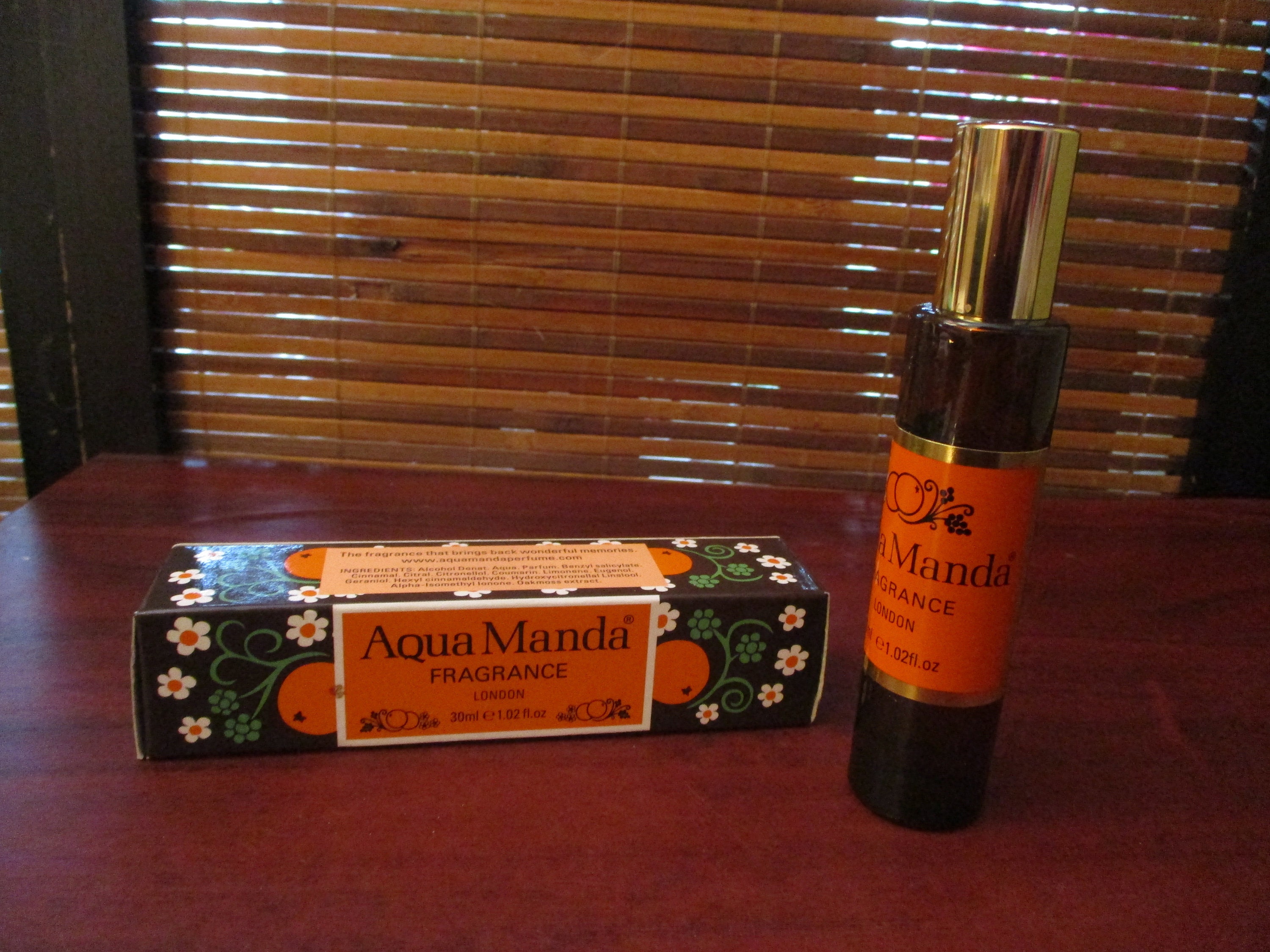 Aqua Manda Spray Cologne Perfume Eau De Toilette Vaporiser spray 30ml bottle