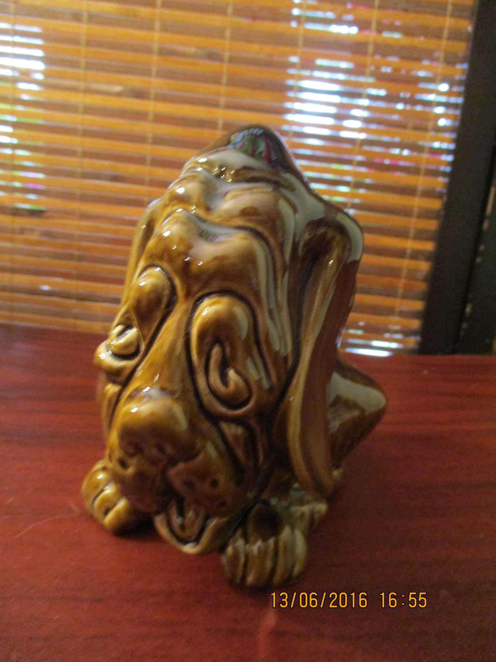 Vintage Ceramic Brown Colour Dog Money Box Bank 1970s Etsy