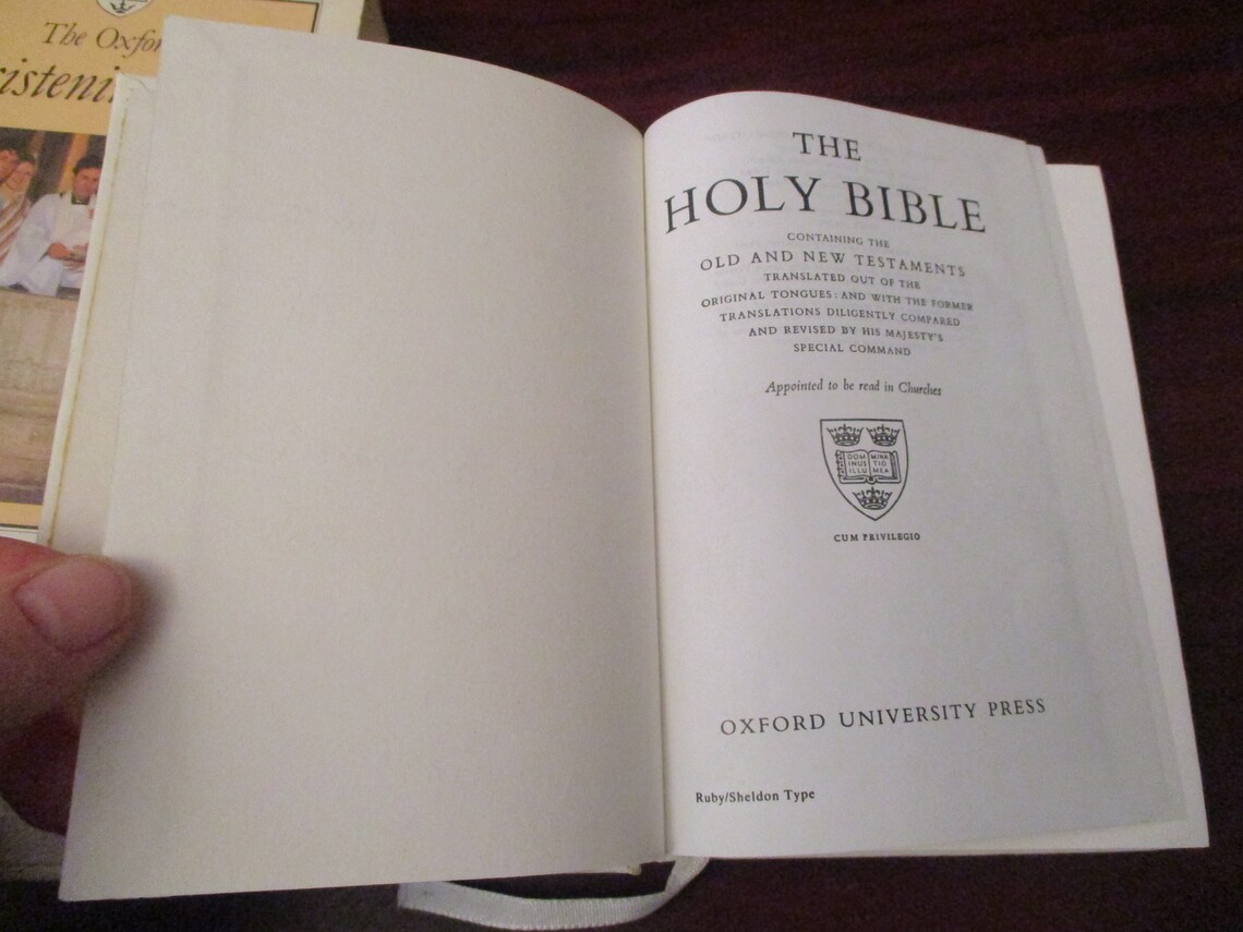 The Oxford Illustrated Christening Bible White and Gild Etsy