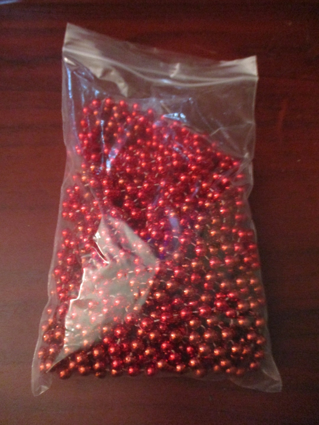 Christmas Tree Red Bead Trim Etsy