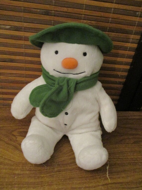 snowman and snowdog teddy