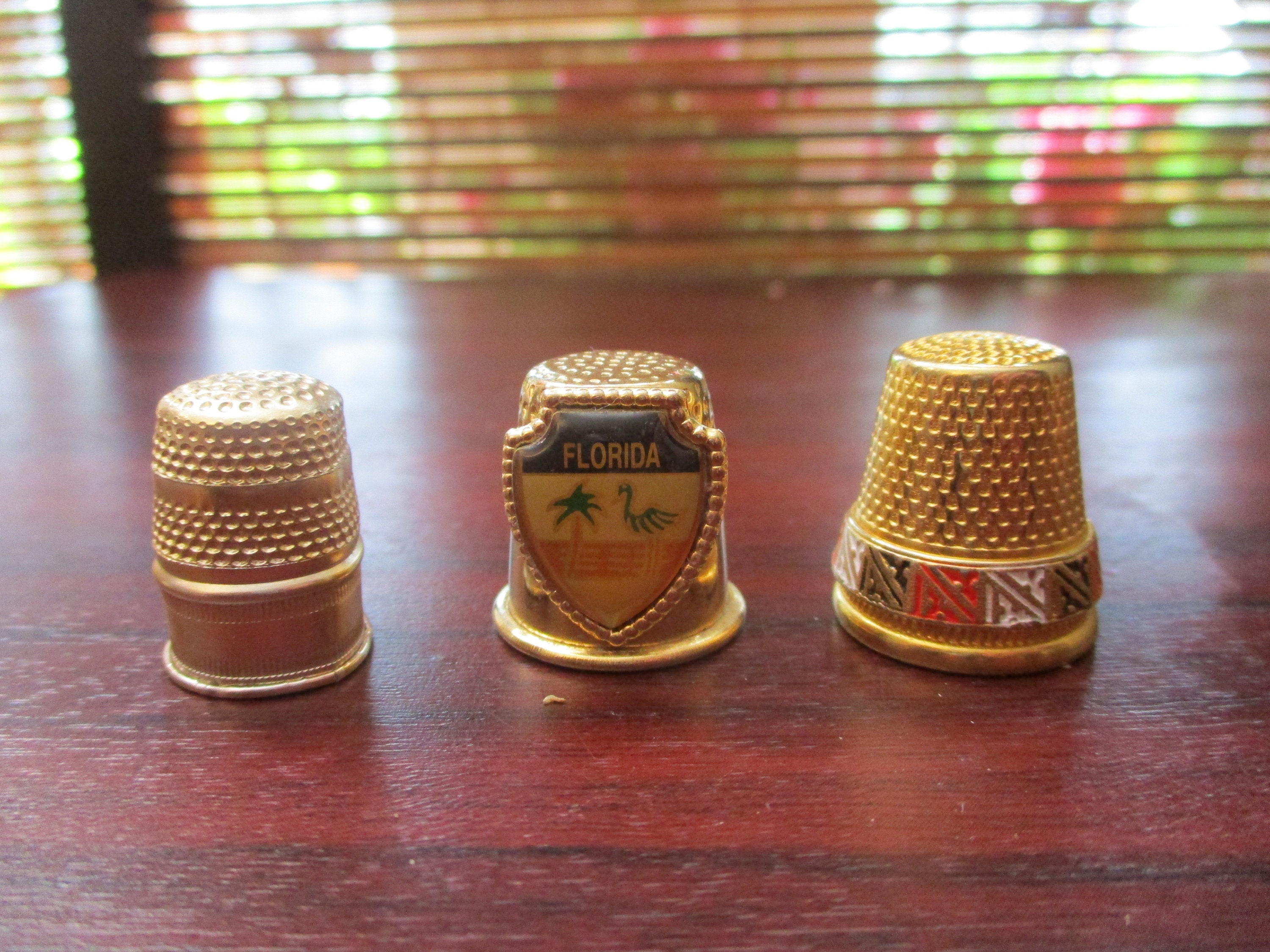 Metal Collectors Decorative Thimbles Holiday Souviniers Etsy