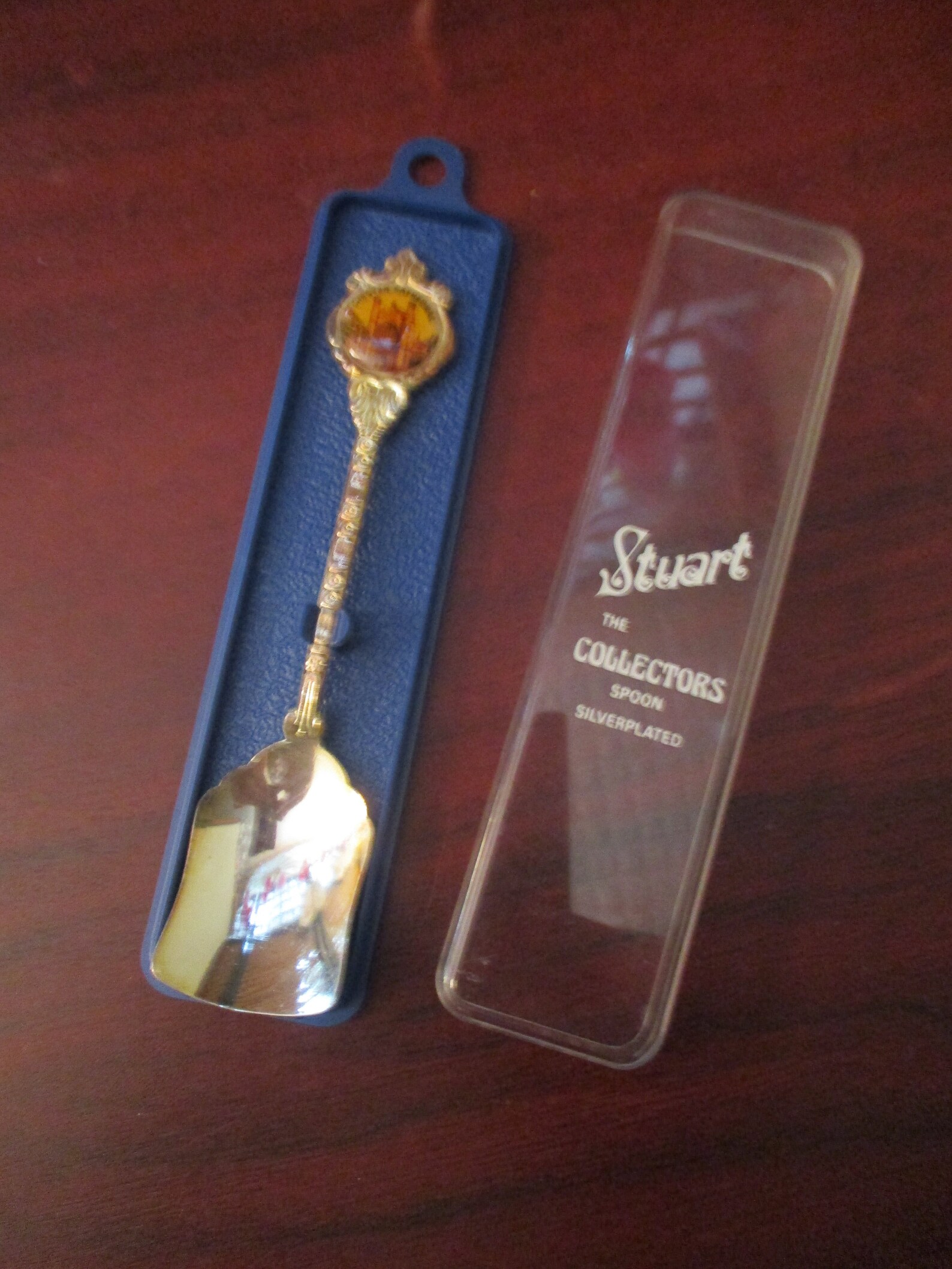 Collectors Decorative Spoon Stuart Silver Plated Spoon Etsy