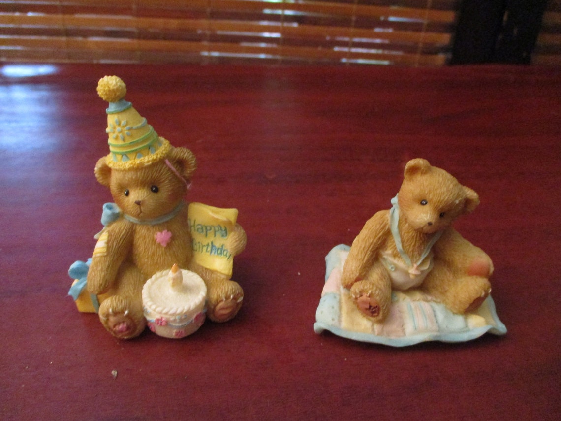 Cherished Teddies Ornament A Gift to Behold / Happy Birthday Etsy UK