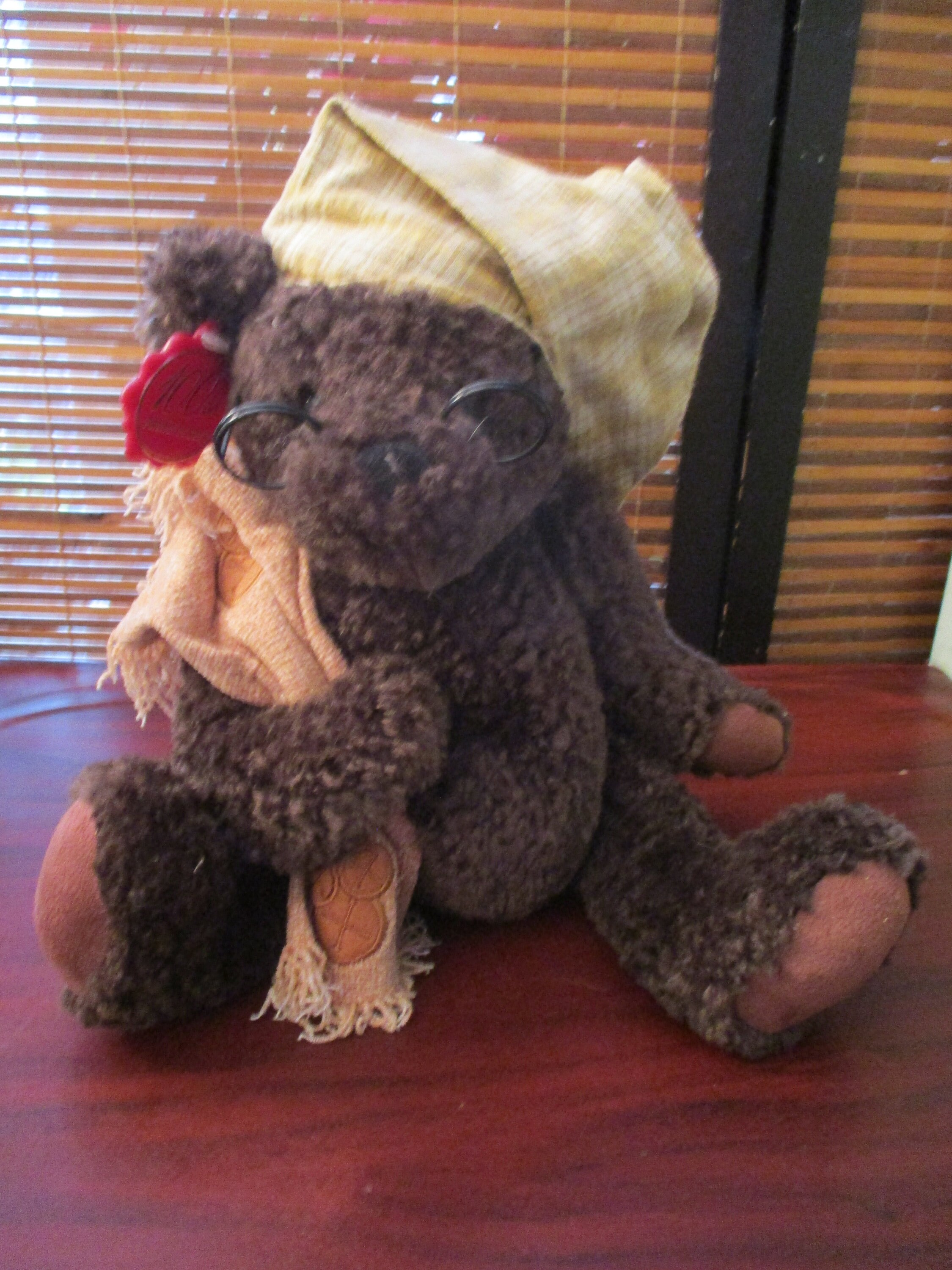 Chad Valley Traditional Look Teddy Bear With Nightcap and | Etsy