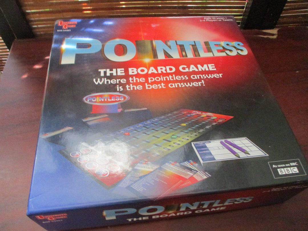 Pointless Original Board Game Etsy UK