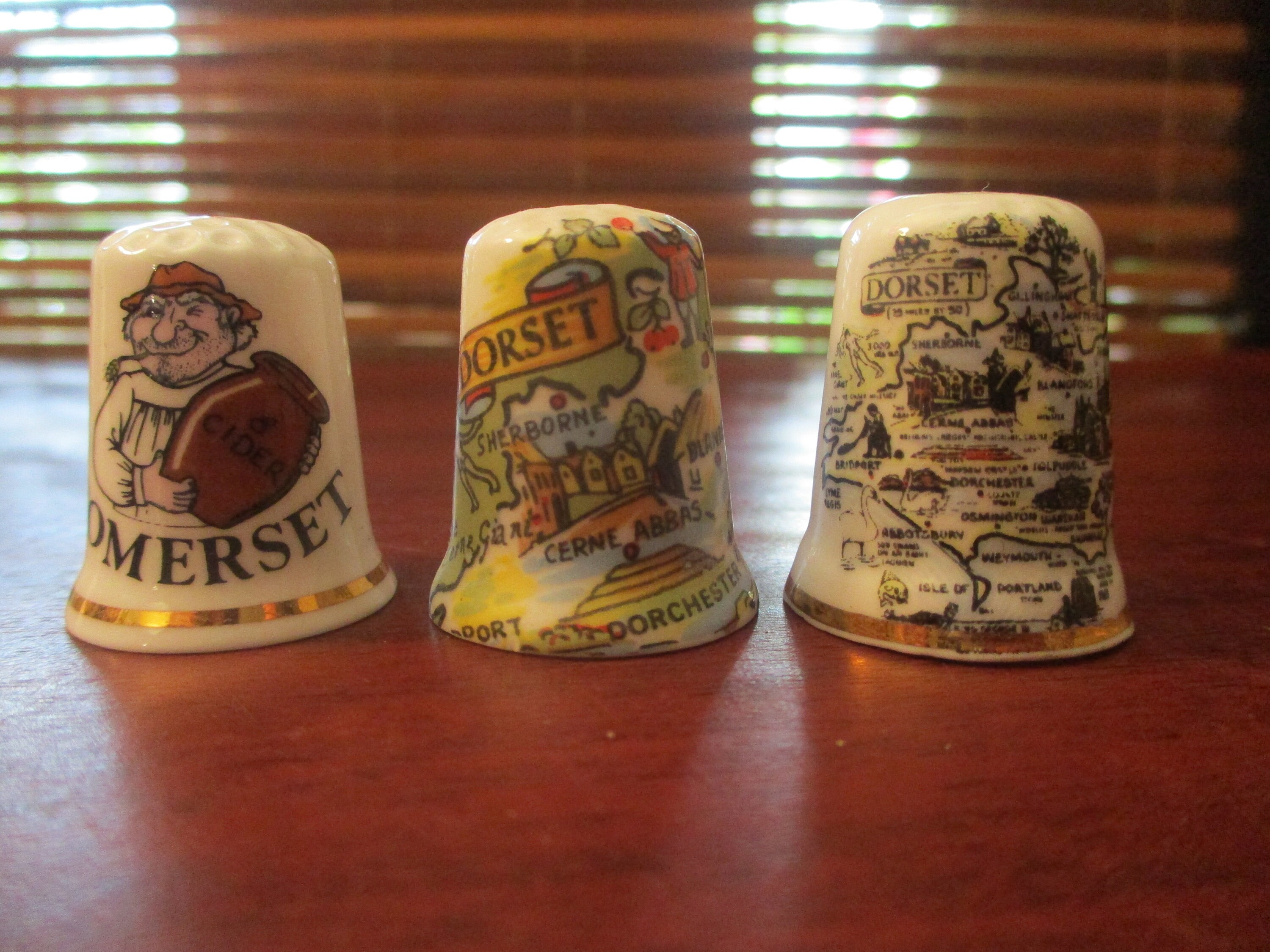 Porcelain China Collectors Decorative Thimbles British Etsy