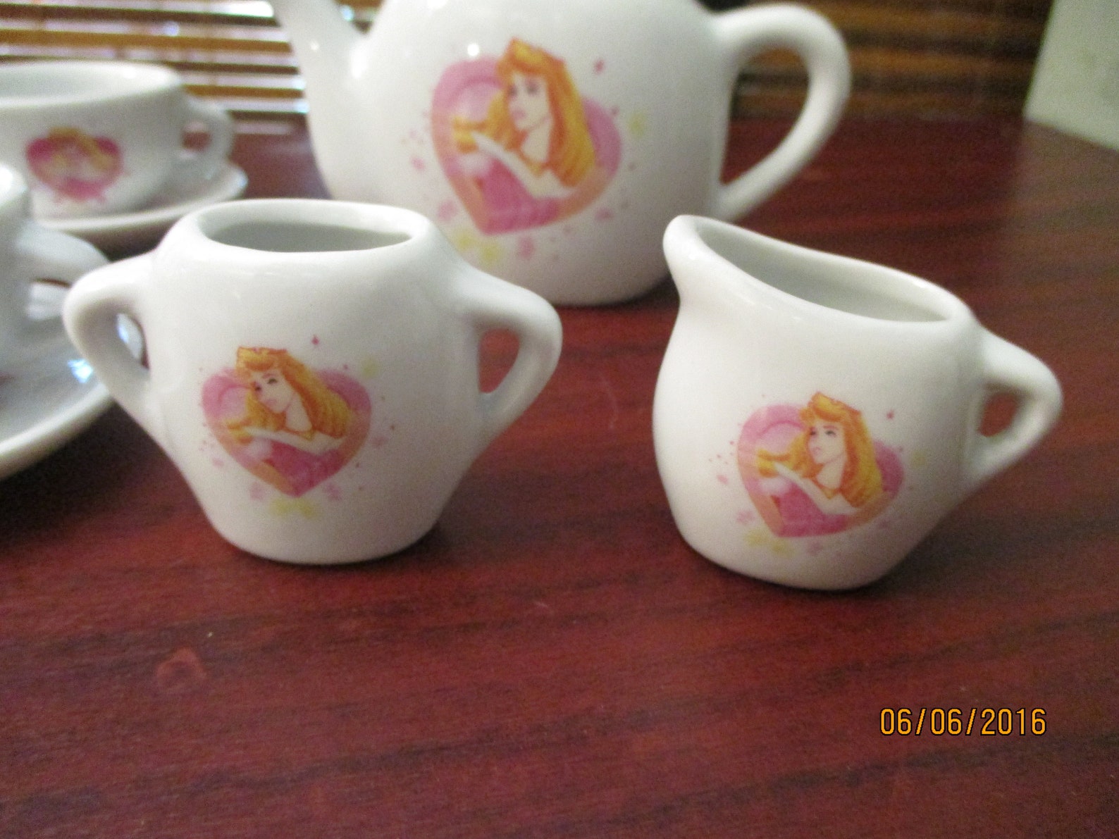 Ceramic Childrens Small Tea Set Disney Princess Sleeping Etsy