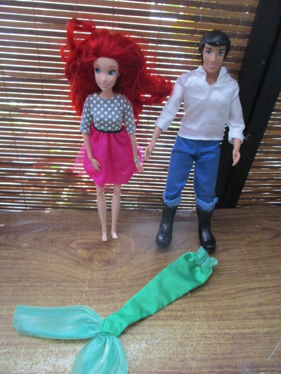 The Little Mermaid Eric and Disney Princess Ariel Doll With Prince