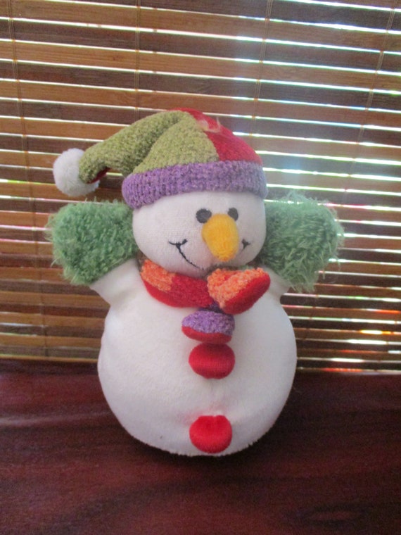 snowman and snowdog teddy