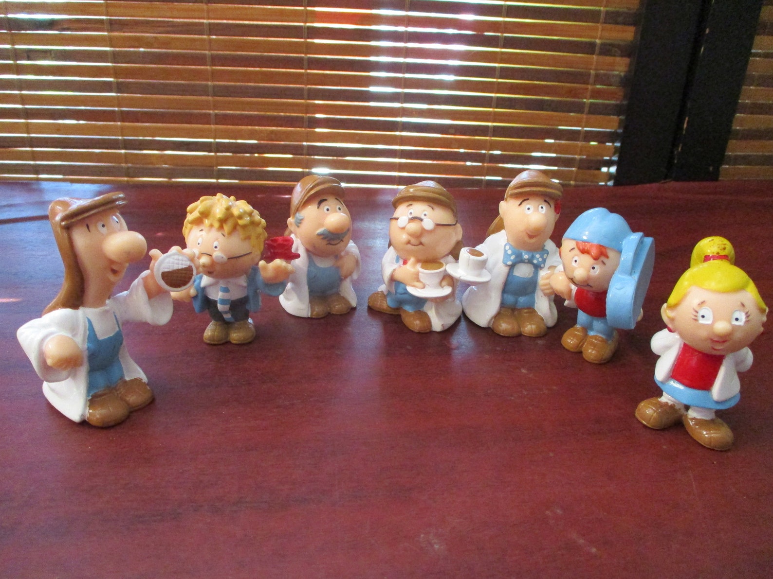 Tetley Tea Folk Figures Set of Seven Different Figures 1990s Etsy