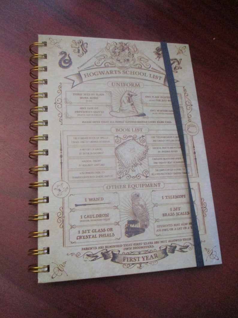 Harry Potter First Year Hogwarts School List Ring Bound Etsy UK