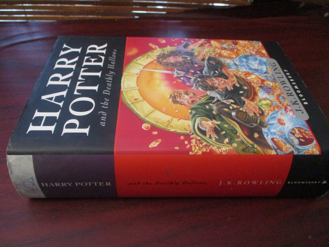 Harry Potter and the Deathly Hallows Hardback Book First Etsy Harry Potter and the Deathly Hallows Hardback Book First Etsy