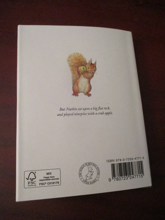The Tale Of Squirrel Nutkin Book F Warne Co Beatrix Potter Etsy 日本
