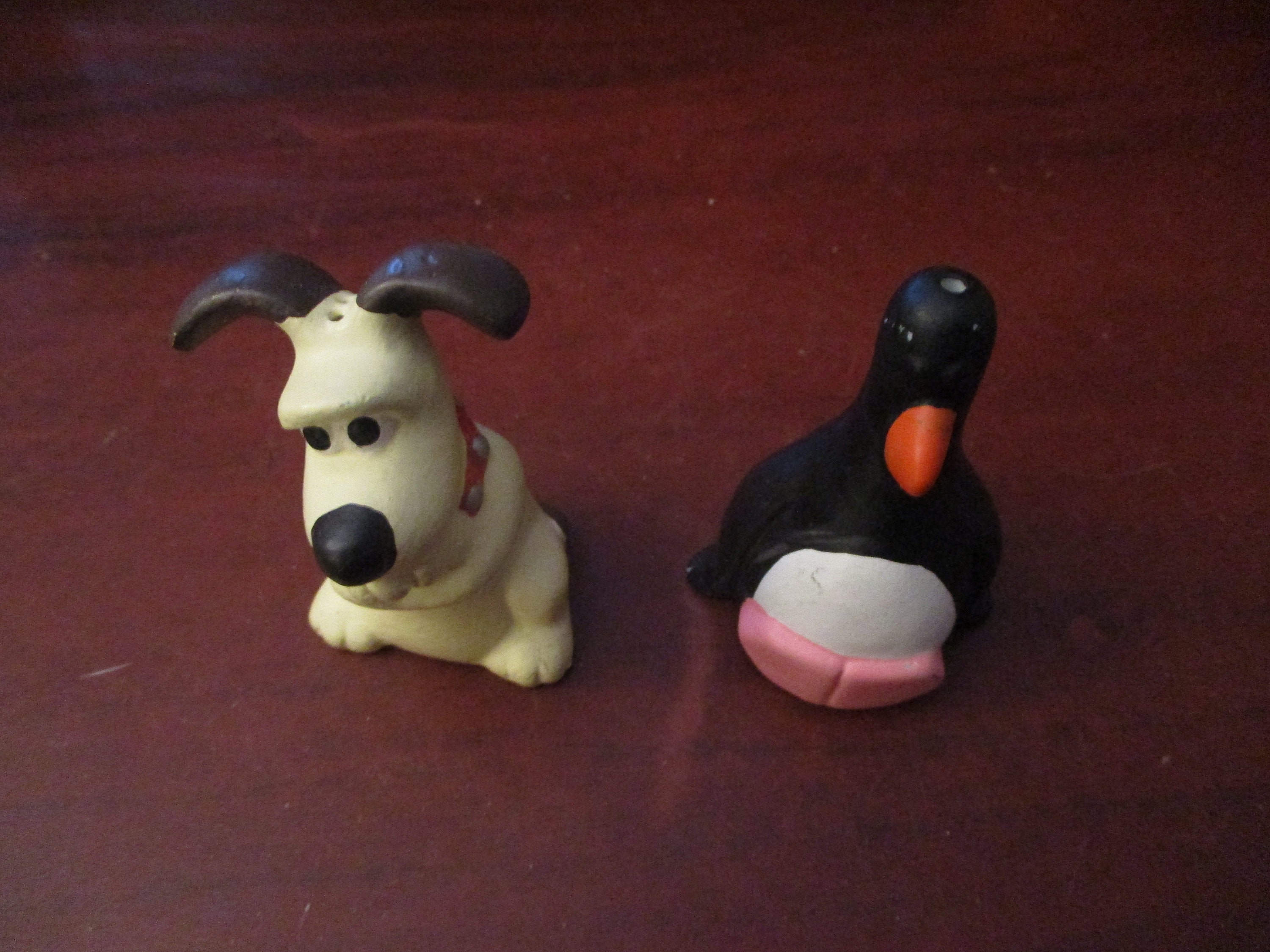 Wallace and Gromit Feathers Mcgraw and Gromit Cruet Set Salt Etsy UK