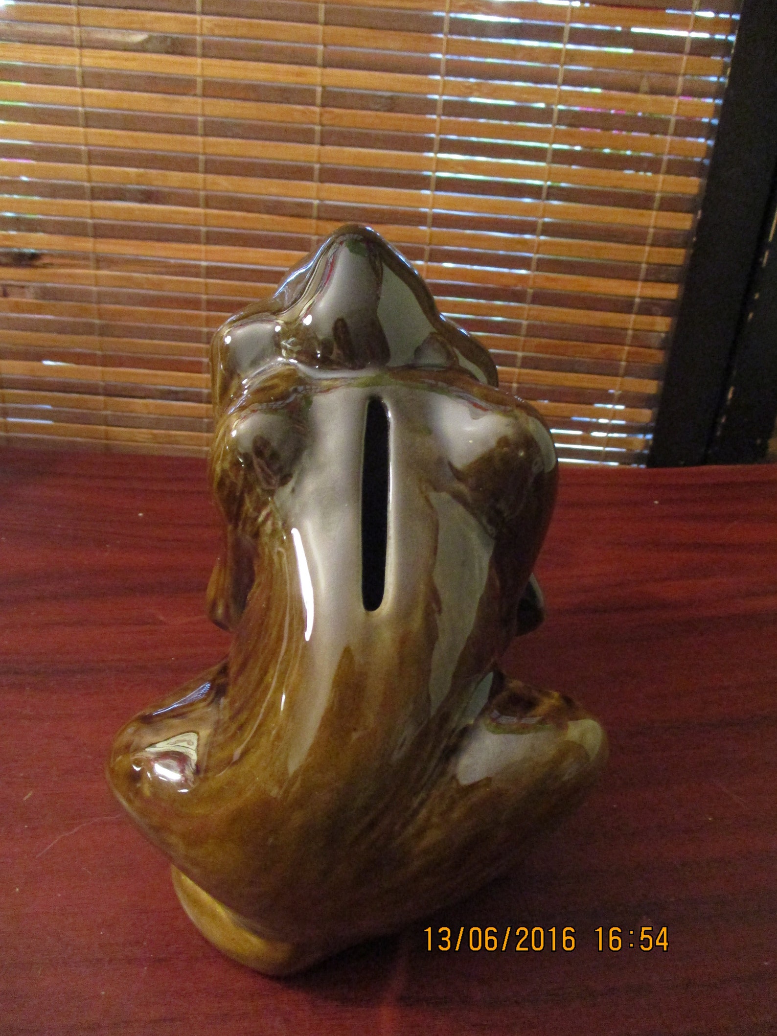 Vintage Ceramic Brown Colour Dog Money Box Bank 1970s Etsy