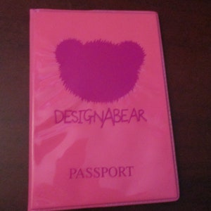 Design a Bear Passport Pink Covered Teddy Bear Passport - Etsy UK