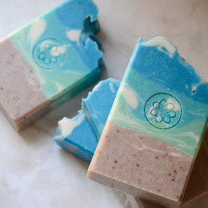 Beach Day Handmade Soap - Organic Shea Butter Soap - Vegan Soap - All Natural Skincare - Housewarming Gift - Ocean Soap - Homemade Soap