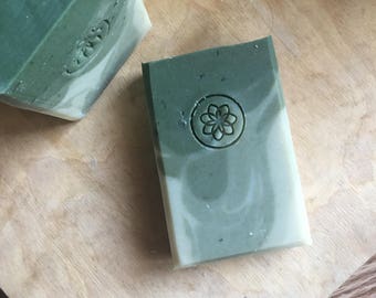 Forest Green - Father's Day Gift - Pine Tree - Handmade Soap - Manly Soap - Vegan Soap - All Natural Skincare - Homemade Soap - Self Care